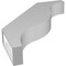 Ekena Millwork 4-in. W x 24-in. D x 30-in. H Funston Architectural Grade PVC Knee Brace BRCP04X24X30FST - alternate 2